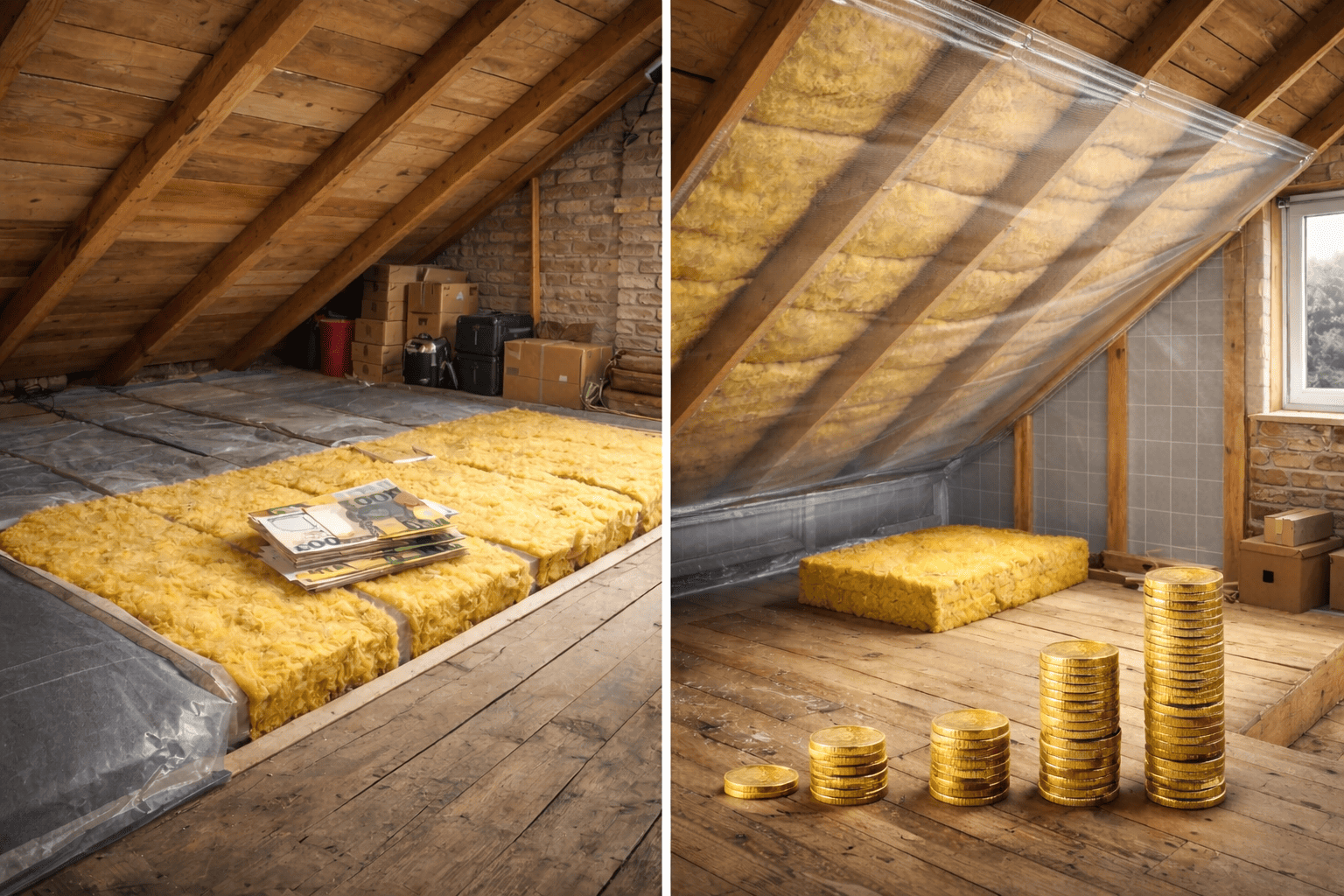 Zolder isolatie- zoldervloer vs dak