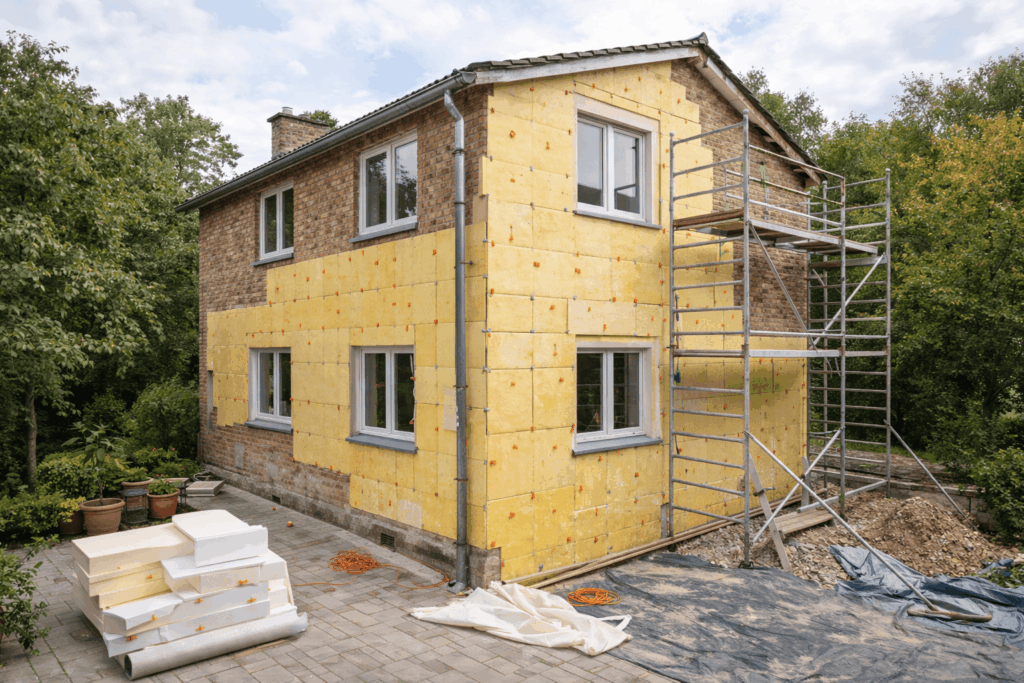 Buitenmuur isolatie (zonder spouw)