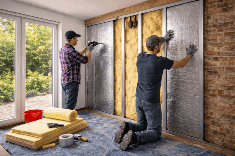 Voorzetwand isolatie -stappenplan + gipsplaat