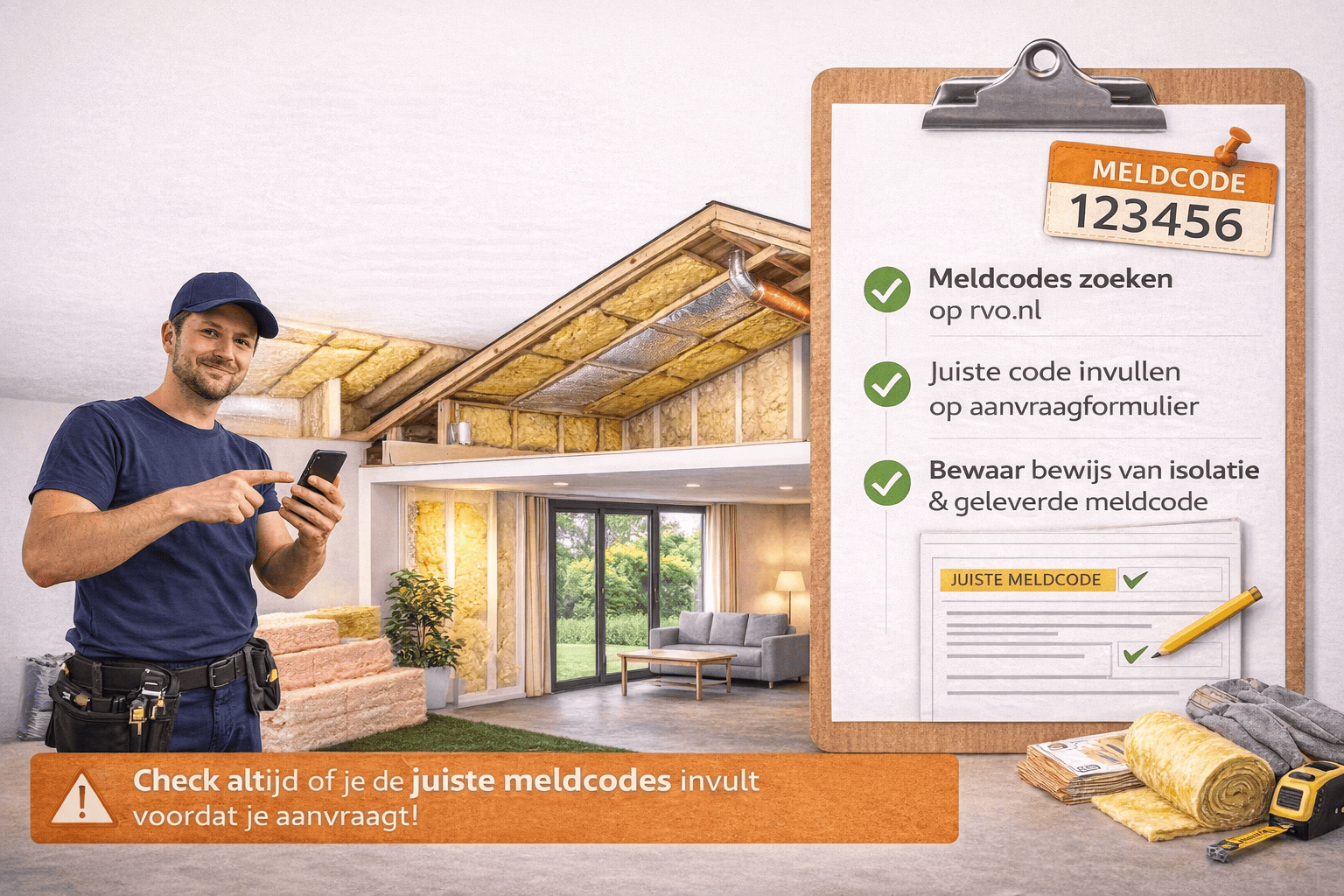 ISDE subsidie isolatie + meldcode