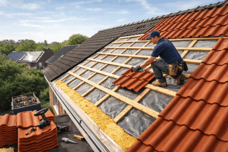 Dak isoleren aan de buitenkant