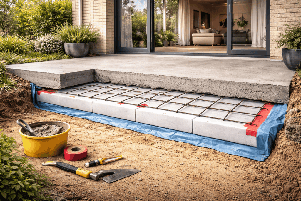 Isolatie onder betonvloer (op zand)