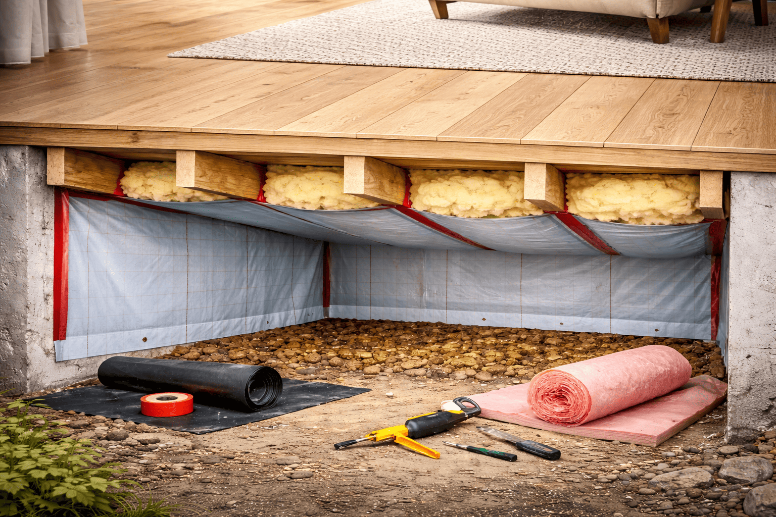 Vloerisolatie houten vloer