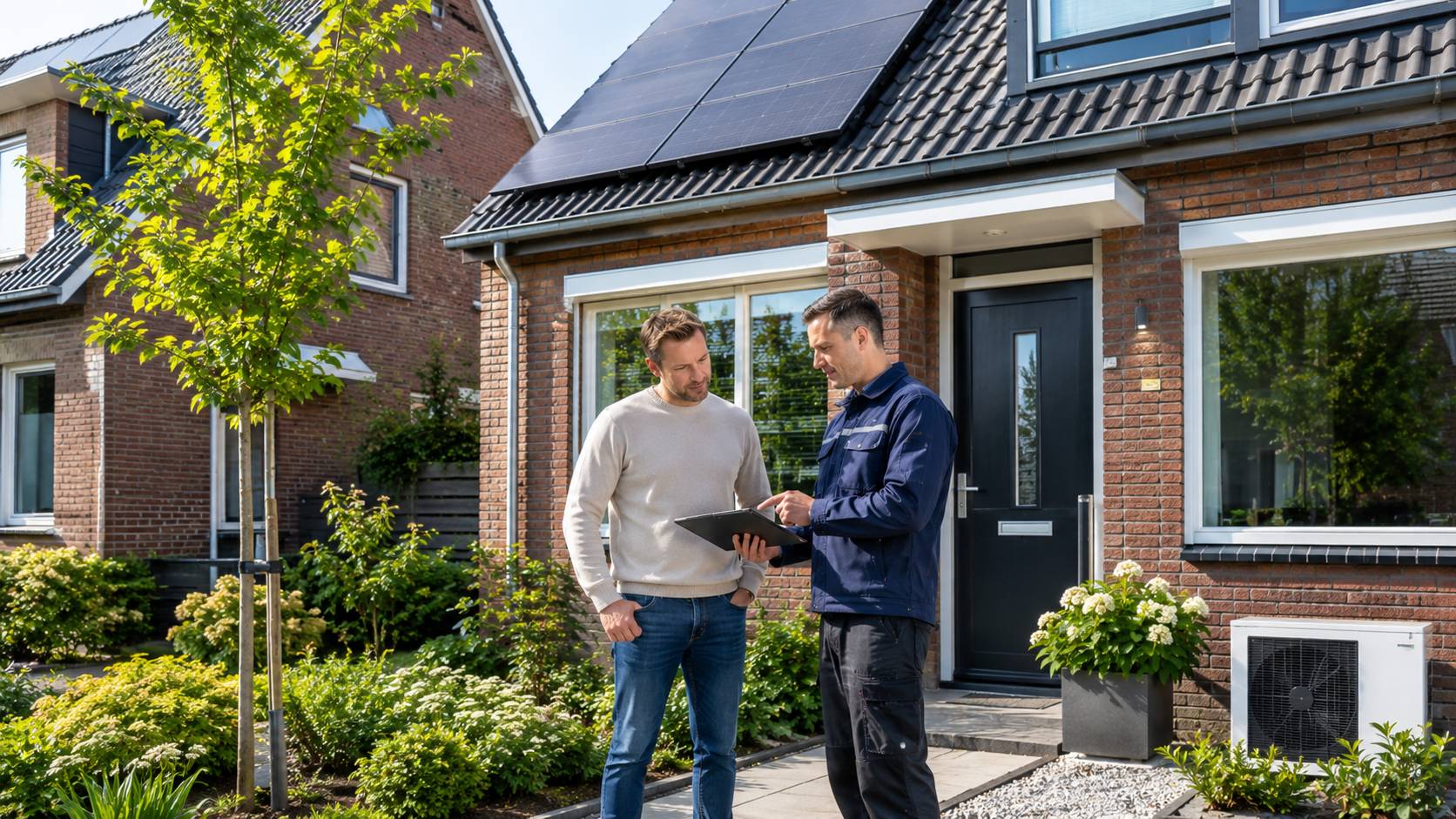 Duurzame woning verduurzamen met subsidie. schutting erfgrens